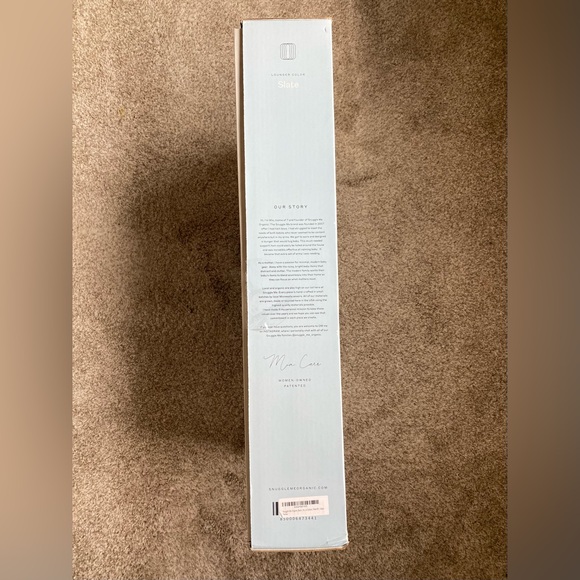 Snuggle Me Organic Infant Lounger Slate IN BOX - Picture 7 of 11